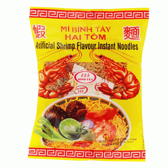 Instant Ramen Noodles Artificial Shrimp Flavor