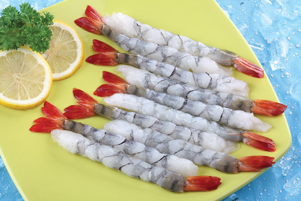 Black Tiger Shrimp Nobashi with Blanched Tail