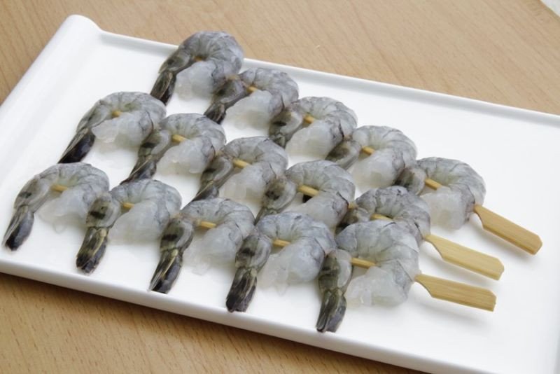 Black Tiger Shrimp PD Skewered