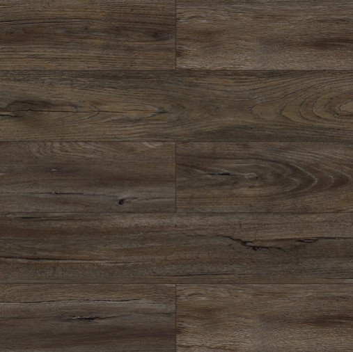 Dotfloor Vinyl Flooring Tiles 30.88 sq.ft SPC Wood Grain with IXPE Underlay 4.5mm for Home Office Bathroom Darkbrown